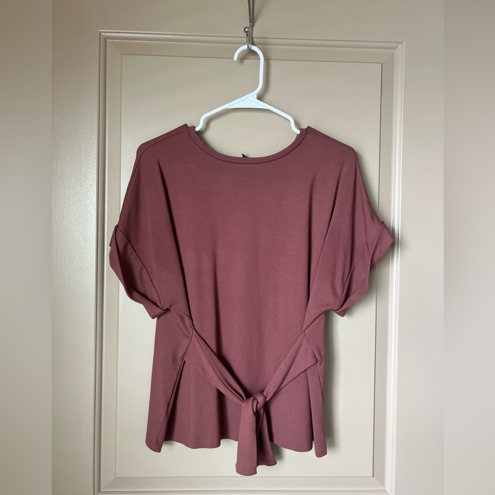 Express Women’s Maroon Business Top- Size Small